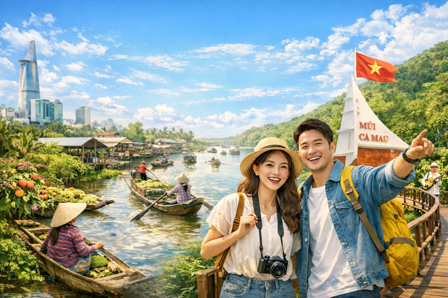 CITY SÀI GÒN – LỤC TỈNH MIỀN TÂY 5N4Đ [SM4]