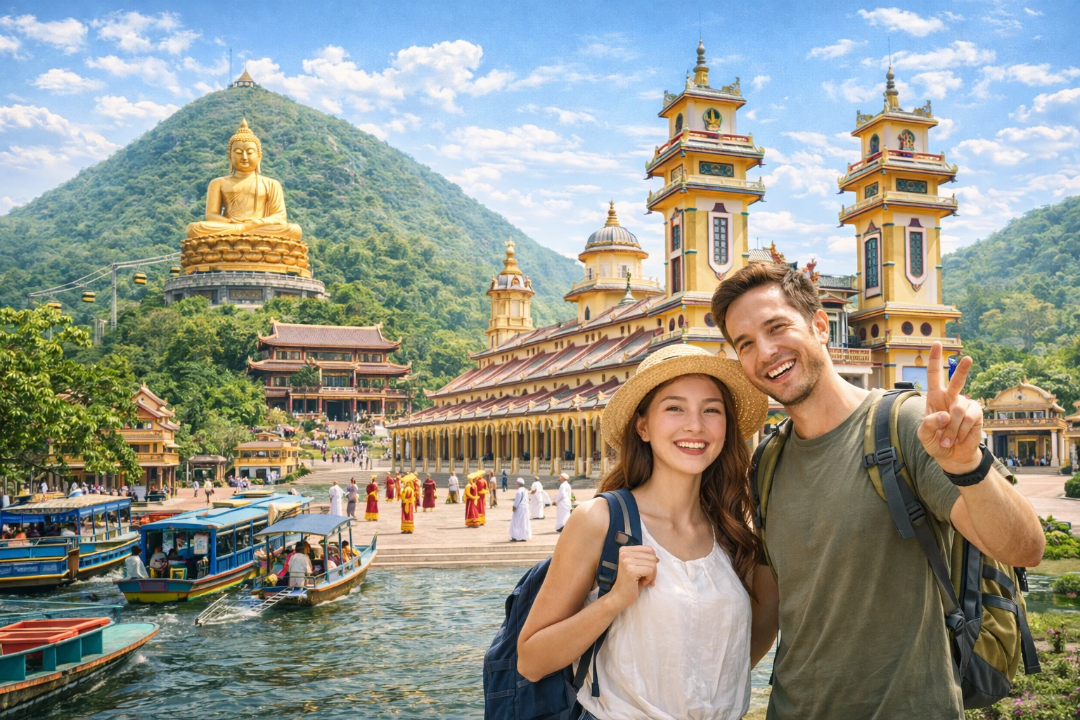 [3TN1] MỸ THO - CHÂU ĐỐC - CẦN THƠ - CỒN SƠN - SÀI GÒN - TÂY NINH 4N3D