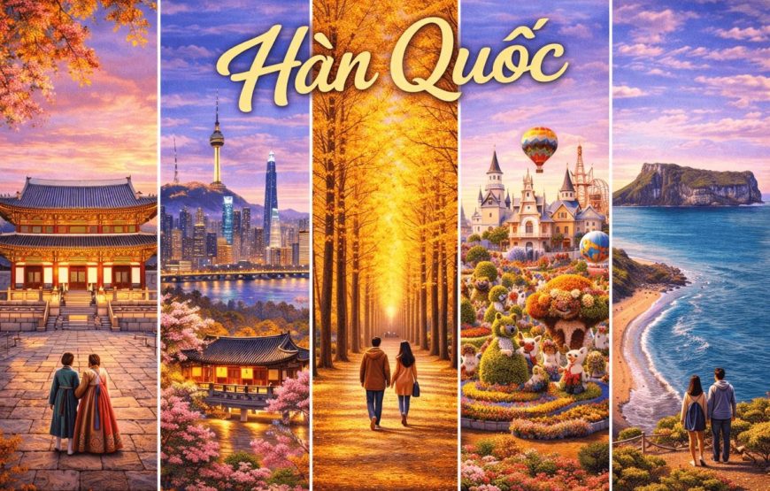 HÀN QUỐC HOA ANH ĐÀO: SEOUL – NAMI – EVERLAND (5N4Đ)